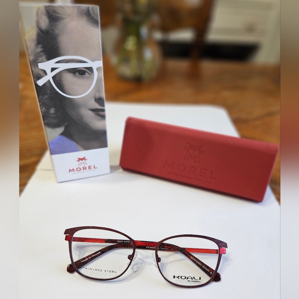 Morel Koali 20031K eyeglass frame size 51-18-135 color RR06 Burgundy/Pink